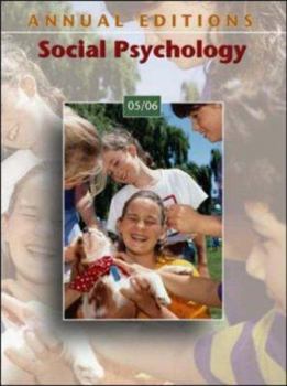 Paperback Annual Editions: Social Psychology 05/06 Book