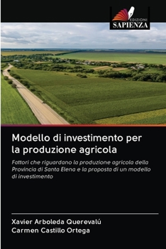 Paperback Modello di investimento per la produzione agricola [Italian] Book
