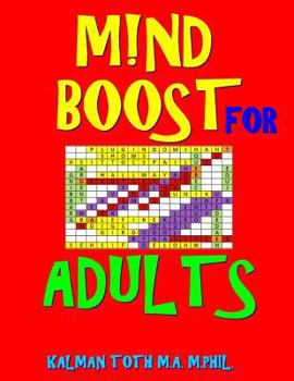 Paperback M!nd Boost For Adults: 132 Challenging & Entertaining Large Print Word Search Puzzles Book