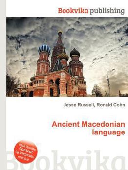 Paperback Ancient Macedonian Language Book