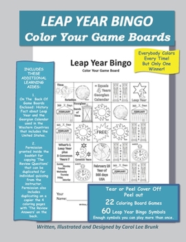 Paperback Leap Year Bingo: Color Your Game Boards Book