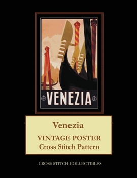 Paperback Venezia: Vintage Poster Cross Stitch Pattern Book