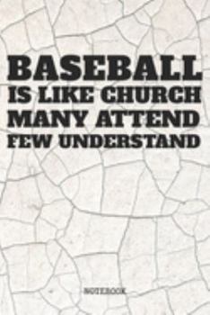 Paperback Notebook: Baseball Game Coach Planner / Organizer / Lined Notebook (6" x 9") Book
