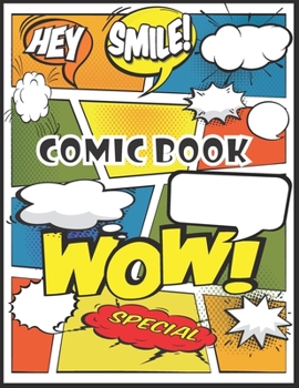 Paperback Comic Sketch Book - Blank Comic Book: Notebook for Drawing, Writing, Painting, Sketching or Doodling, Draw Your Own Comics Book