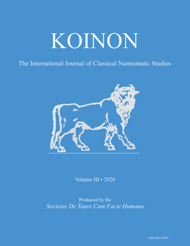 Paperback Koinon III, 2020: The International Journal of Classical Numismatic Studies Book