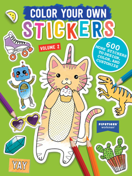 Paperback Color Your Own Stickers, Volume 2: Trade Edition Volume 2 Book