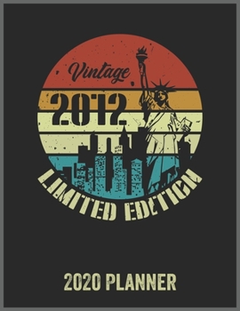 Paperback Vintage 2012 Limited Edition 2020 Planner: Daily Weekly Planner with Monthly quick-view/over view with 2020 Planner Book