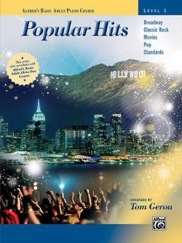 Paperback Alfred's Basic Adult Piano Course -- Popular Hits, Bk 1 Book