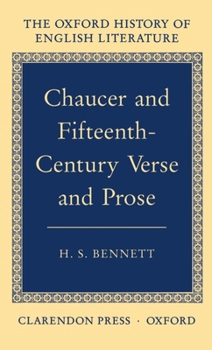 Hardcover Chaucer and Fifteenth-Century Verse and Prose Book