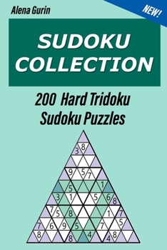 Paperback Sudoku Collection: 200 Hard Tridoku Sudoku Puzzles Book