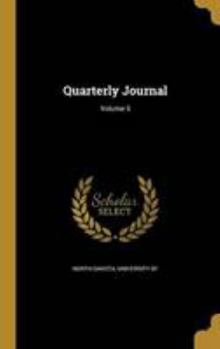 Hardcover Quarterly Journal; Volume 5 Book