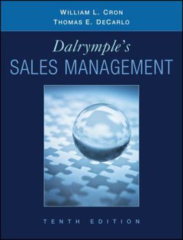 Hardcover Dalrymple's Sales Management: Concepts and Cases Book