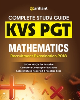 Paperback Kvs Pgt Mathematics (E) Book