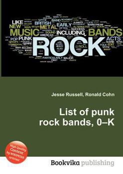 Paperback List of Punk Rock Bands, 0-K Book