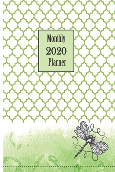 2020 Monthly Planner: Spring Lime 6 x 9 inch 120 Pages Year Months Weeks Planner, Calendar, and Organizer plus Graph Paper (January 2020 - December 2020)