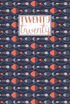 2020: A5 Diary Week on 2 Pages to View WO2P Journal | Horizontal Weekly Planner | Blue & Red Fish Underwater Pattern (2020 Weekly Diaries)