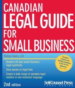 Paperback Canadian Legal Guide for Small Business Book