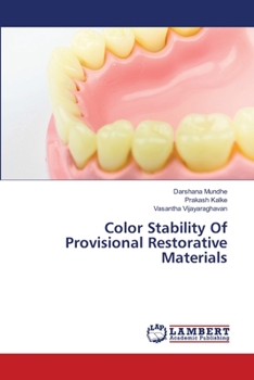 Paperback Color Stability Of Provisional Restorative Materials Book