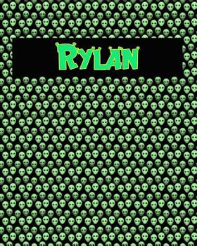 Paperback 120 Page Handwriting Practice Book with Green Alien Cover Rylan: Primary Grades Handwriting Book