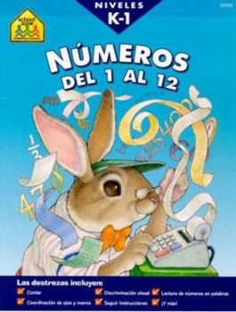 Paperback Numeros del 1 al 12: Niveles K-1 = Spanish Numbers 1-12 [Spanish] Book