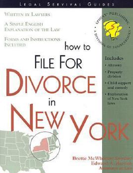 Paperback How to File for Divorce in New York Book