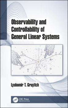 Hardcover Observability and Controllability of General Linear Systems Book