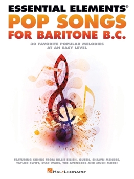 Paperback Essential Elements Pop Songs for Baritone B.C. Book
