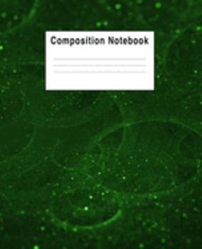 Paperback Composition Notebook: Cool Green Fractal Art Book