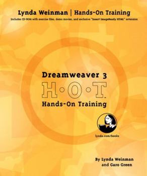 Paperback Dreamweaver 3 Hands-On Training [With CDROM] Book