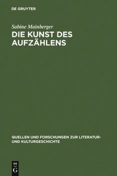 Hardcover Die Kunst des Aufzählens [German] Book