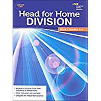 Paperback Head For Home Math Skills: Division, Book 1 Book