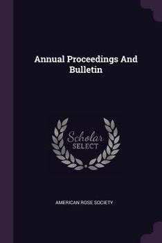 Paperback Annual Proceedings And Bulletin Book