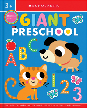 Paperback Giant Preschool Workbook: Scholastic Early Learners (Workbook) Book