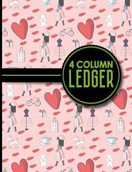 Paperback 4 Column Ledger: Accounting Journal Book, Bookkeeping Ledger For Church, Ledger Record Book, 8.5" x 11", 100 pages Book