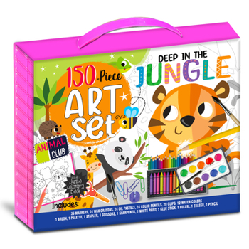 Paperback Deep In The Jungle (Stationery Art Set) Book