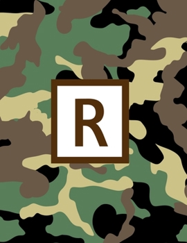 R: Letter Monogrammed 2020 Weekly Planner For Hunter Or Hunting Guide - Camo Camouflage January 2020 - December 2020 (8.5"x11")