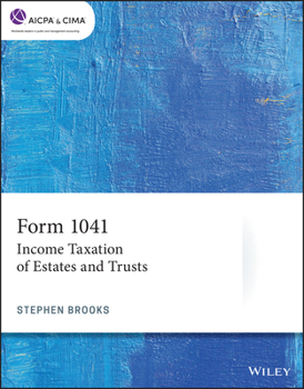 Paperback Form 1041: Income Taxation of Estates and Trusts Book