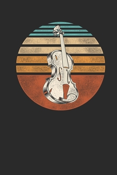 Violins Retro Circle: Violins Notebook, Graph Paper (6" x 9" - 120 pages) ~ Musical Instruments Themed Notebook for Daily Journal, Diary, and Gift