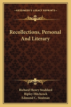 Paperback Recollections, Personal And Literary Book