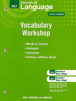 Paperback Holt Traditions Vocabulary Workshop Book