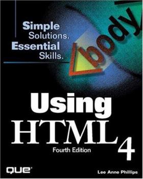 Paperback Using Html 4 (Using Series) Book