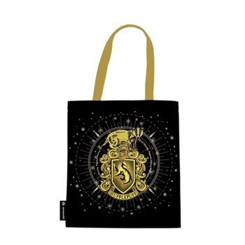 Hufflepuff Tote (Black) Canvas Bag by Paperblanks (Harry Potter Collection)