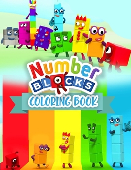 Paperback Number Blocks Coloring Book: Count & coloring With Quality Fun Pages 4 Pre school Kindergaten [Large Print] Book