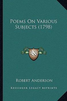 Paperback Poems on Various Subjects (1798) Book