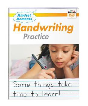 Paperback Mindset Moments: Manuscript Handwriting Practice Gr. 2-3 Reproducible Book