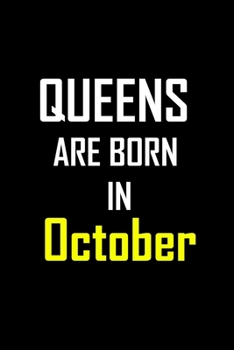 Paperback Queens are Born in OCTOBER: 6 X 9 Blank Lined journal Gifts Idea - Birthday Gift for Women Notebook / NotebooGift - Soft Cover, Matte Finish Book