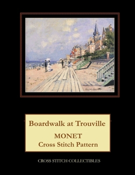 Boardwalk at Trouville: Monet Cross Stitch Pattern