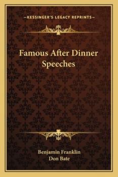 Paperback Famous After Dinner Speeches Book