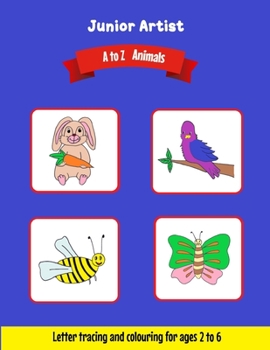 Paperback Junior Artist: A to Z Animals Book
