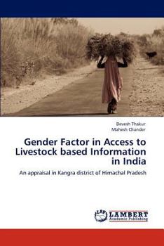 Paperback Gender Factor in Access to Livestock based Information in India Book